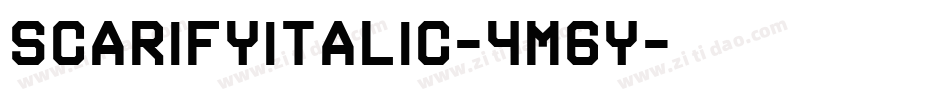 ScarifyItalic-4m6Y字体转换