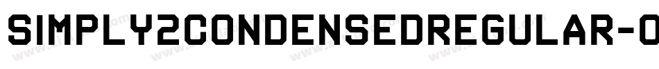 Simply2CondensedRegular-owB1d字体转换