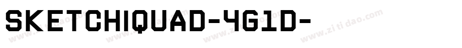 Sketchiquad-4g1D字体转换