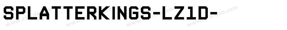SplatterKings-lz1d字体转换