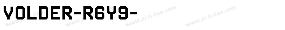 Volder-r6y9字体转换