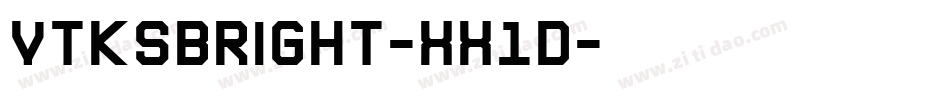 VtksBright-XX1d字体转换