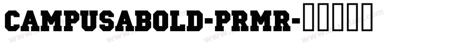 CampusABold-prMR字体转换