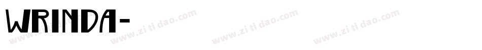 wrinda字体转换