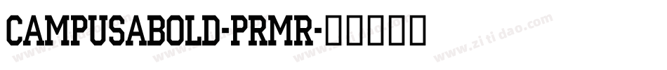 CampusABold-prMR字体转换