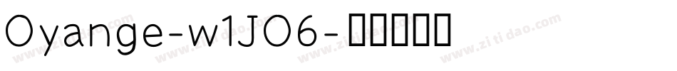 Oyange-w1JO6字体转换