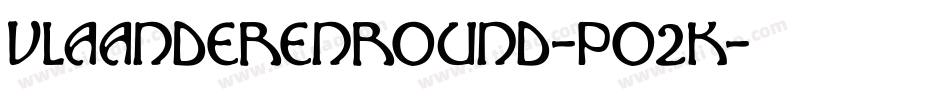 Vlaanderenround-po2K字体转换