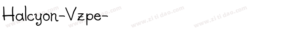 Halcyon-Vzpe字体转换