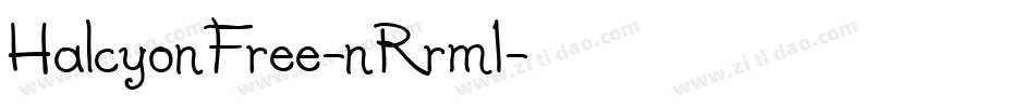 HalcyonFree-nRrm1字体转换