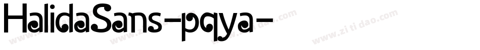 HalidaSans-pqya字体转换