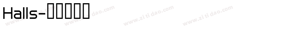 Halls字体转换