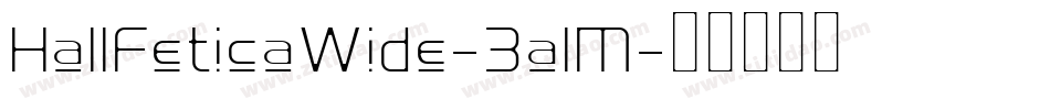 HallFeticaWide-3a1M字体转换