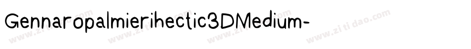 Gennaropalmierihectic3DMedium-rAXK字体转换
