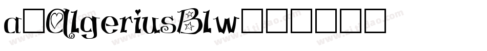 a_AlgeriusBlw字体转换