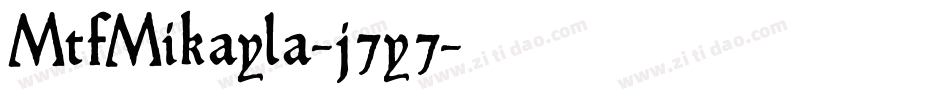 MtfMikayla-j7y7字体转换