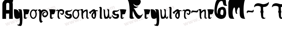 AgeopersonaluseRegular-ne6M字体转换