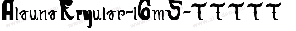 AlaunaRegular-l6m5字体转换