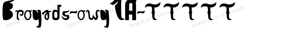 Brogads-owg1A字体转换