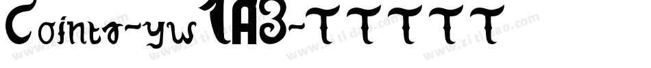 Cointa-yw1A3字体转换