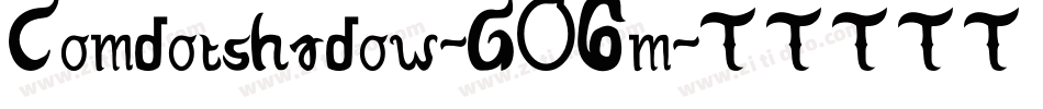 Comdotshadow-GO6m字体转换