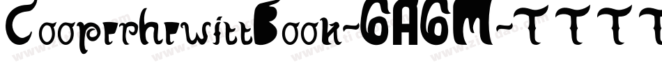 CooperhewittBook-6A6M字体转换