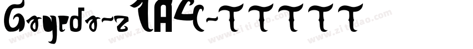 Gageda-z1A4字体转换