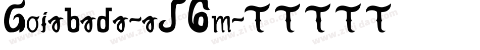 Goiabada-aJ6m字体转换 Goiabada-aJ6m字体转换