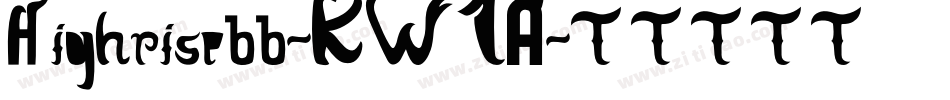 Highrisebb-KW1A字体转换