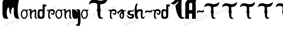 MondrongoTrash-rd1A字体转换