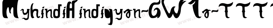 MyhindiHindigyan-GW1a字体转换