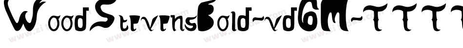 WoodStevensBold-vd6M字体转换 WoodStevensBold-vd6M字体转换