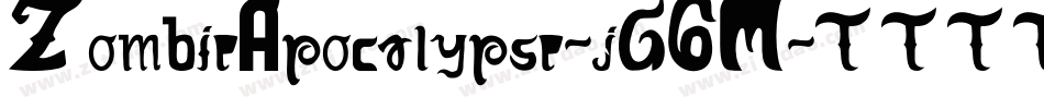 ZombieApocalypse-jG6M字体转换