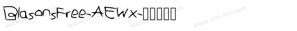 BlasonsFree-AEWx字体转换