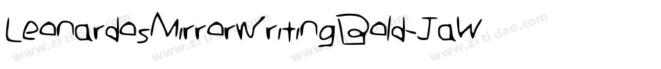 LeonardosMirrorwritingBold-JaWx字体转换