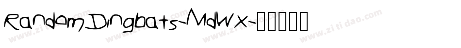 RandomDingbats-MdWx字体转换