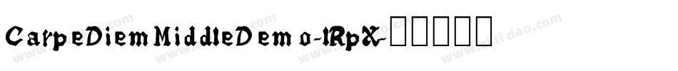 CarpeDiemMiddleDemo-lRpX字体转换