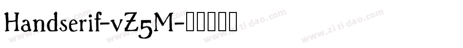 Handserif-vZ5M字体转换