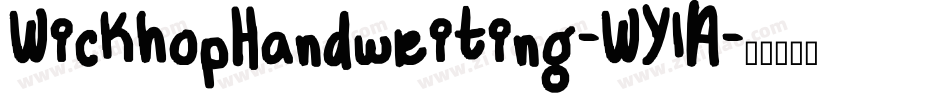 WickhopHandwriting-WYlA字体转换