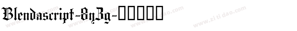 Blendascript-8yZg字体转换