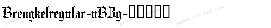 Brengkelregular-nBZg字体转换