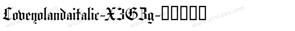 Loveyolandaitalic-X3GZg字体转换