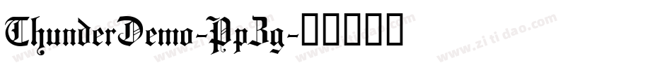 ThunderDemo-PpZg字体转换