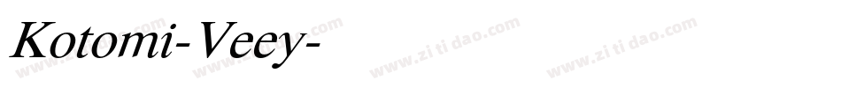 Kotomi-Veey字体转换