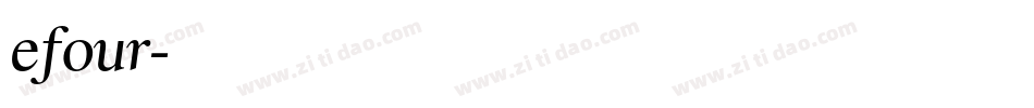 efour字体转换