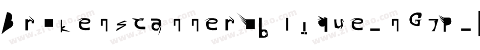 BrokenScannerOblique-nG7P字体转换