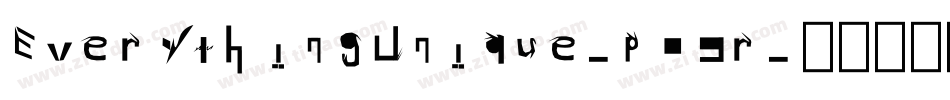 EverythingUnique-po9r字体转换