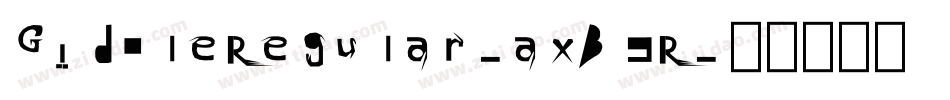 GidoleRegular-axB9R字体转换