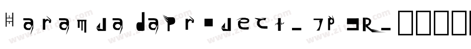HaramjadaProject-7p9R字体转换