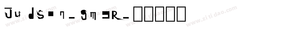 Judson-gm9R字体转换