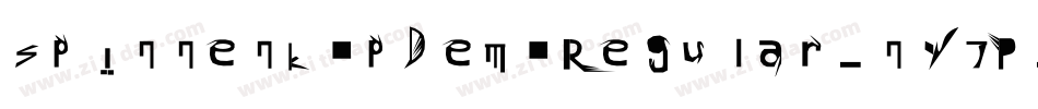 SpinnenkopDemoRegular-ny7P字体转换